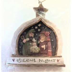 Kurt S Adler Christmas Ornament Nativity Scene Silent Night NEW